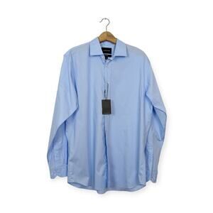 NWT Alton Lane Men's Sky Blue Tailored Button Down Dress Shirt